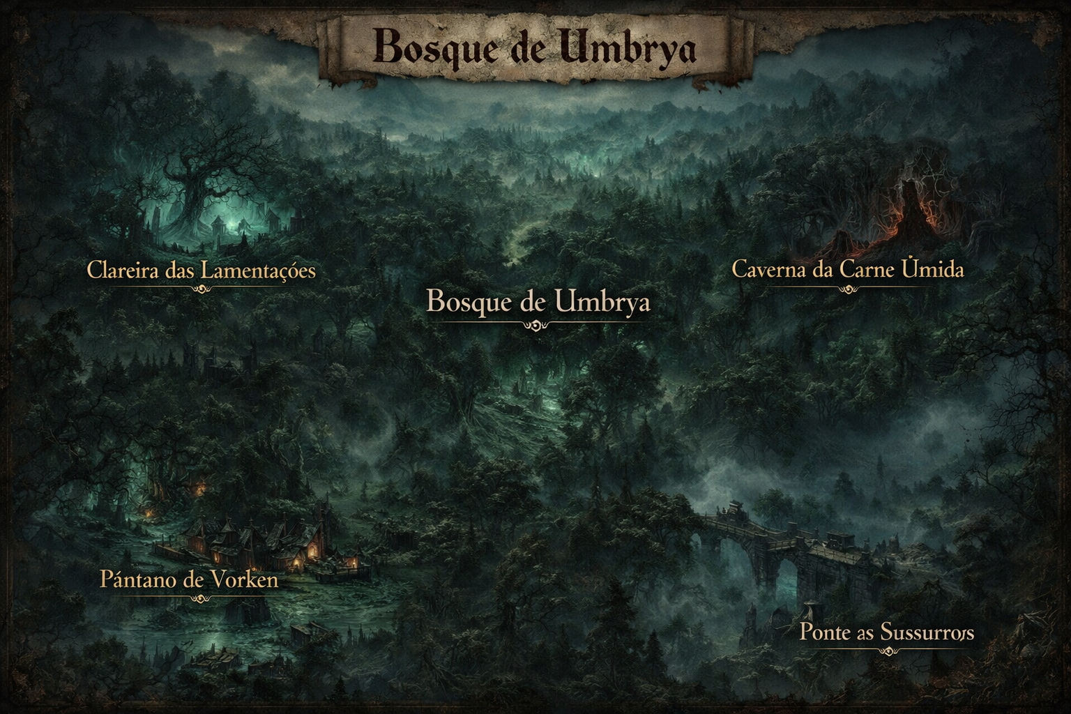 Mapa Bosque de Umbrya