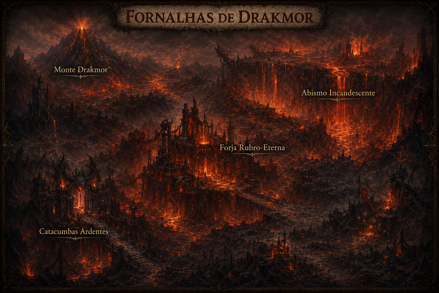 Mapa Fornalhas de Drakmor