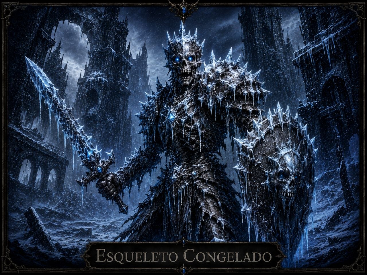 Monstro Esqueleto Congelado