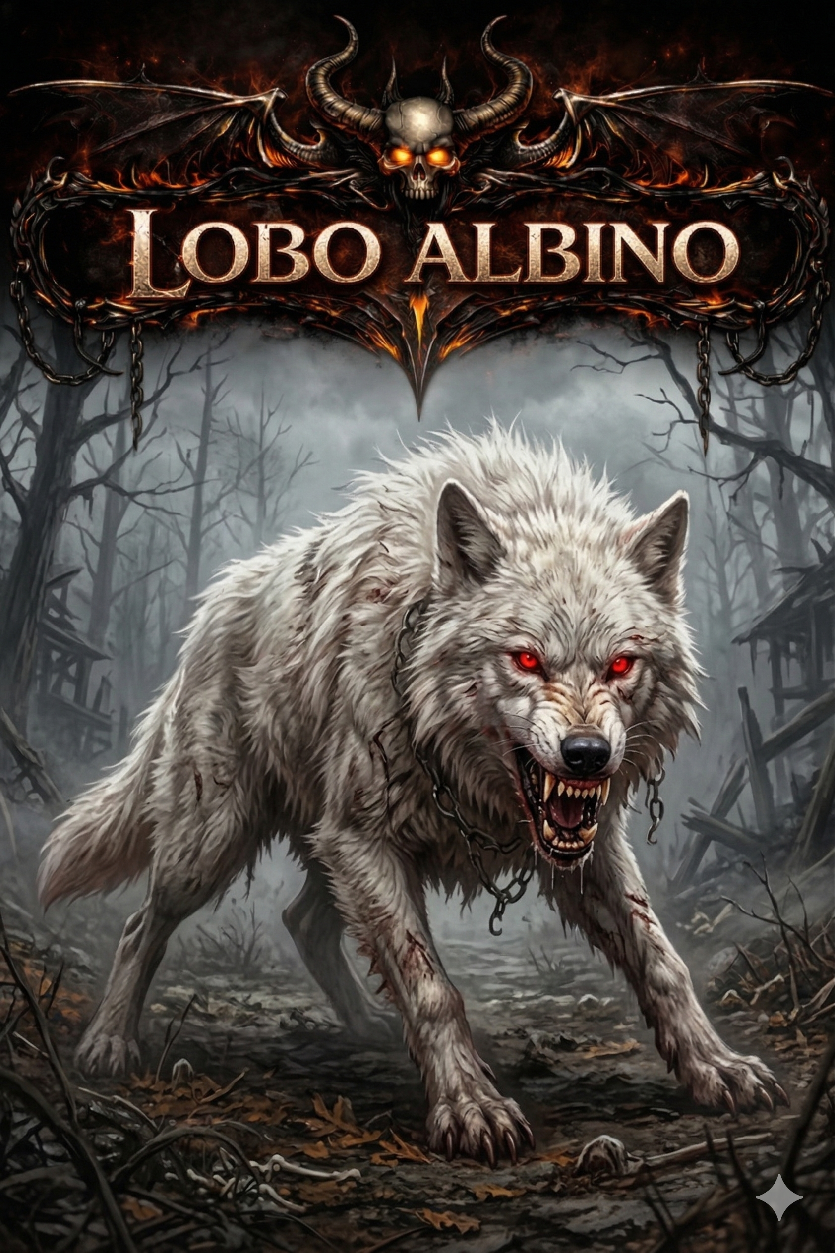 Monstro Lobo Albino